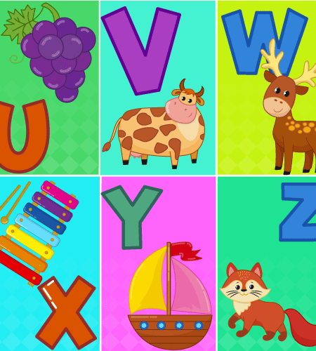 Un Universo de Color: Coloreando las Letras del Alfabeto U, V, W, X, Y, Z”